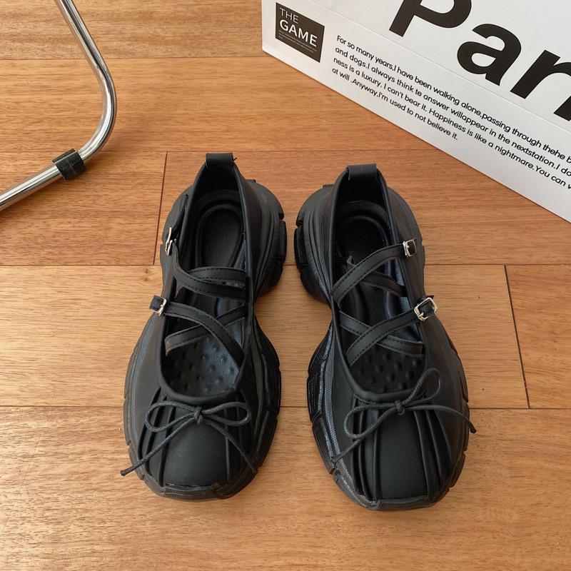 Giày nữ Mary Jane thắt nơ phong cách Hàn Quốc mới nhất cho mùa đông 2023