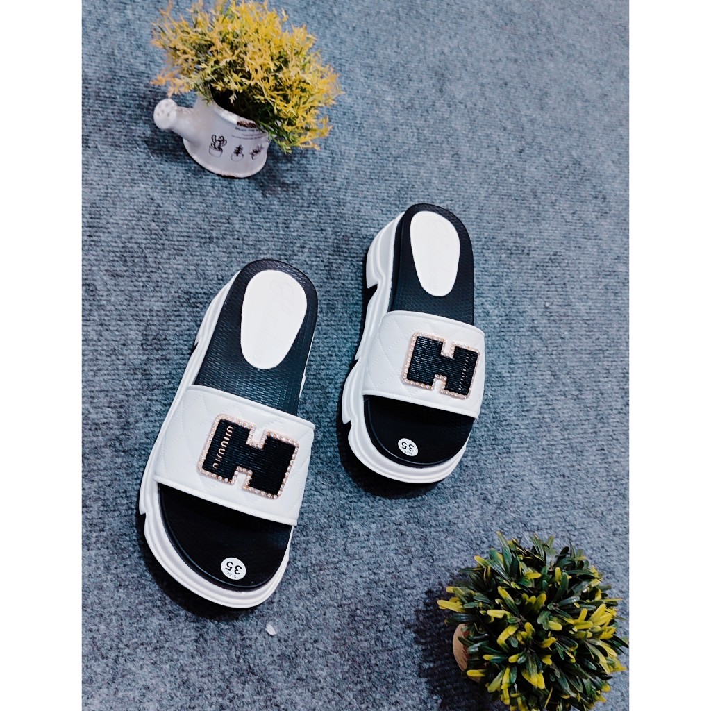 Dép xuồng - Bánh mỳ nữ Hatishoes hàng xịn PU thật 100% chuẩn phom mang ôm chân hàng siêu nhẹ