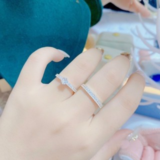 Nhẫn bạc đôi nam nữ M3 nạm đá chất liệu bạc ta Lily Silver