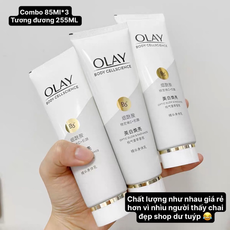 Sữa Dưỡng Thể OLAY B3+ Optics Glow & Radiance Vitamin C Dưỡng Trắng Da Toàn Thân