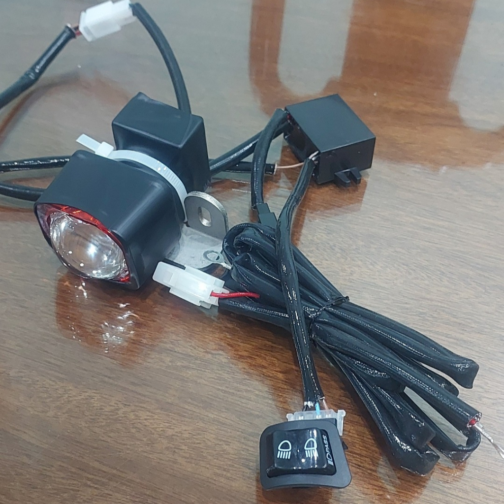 Dây nguồn biled 1.5, 3.0 dùng cho dòng xe Honda, tích hợp Passing, tắt mở đèn, vòng 3D, mắt quỷ