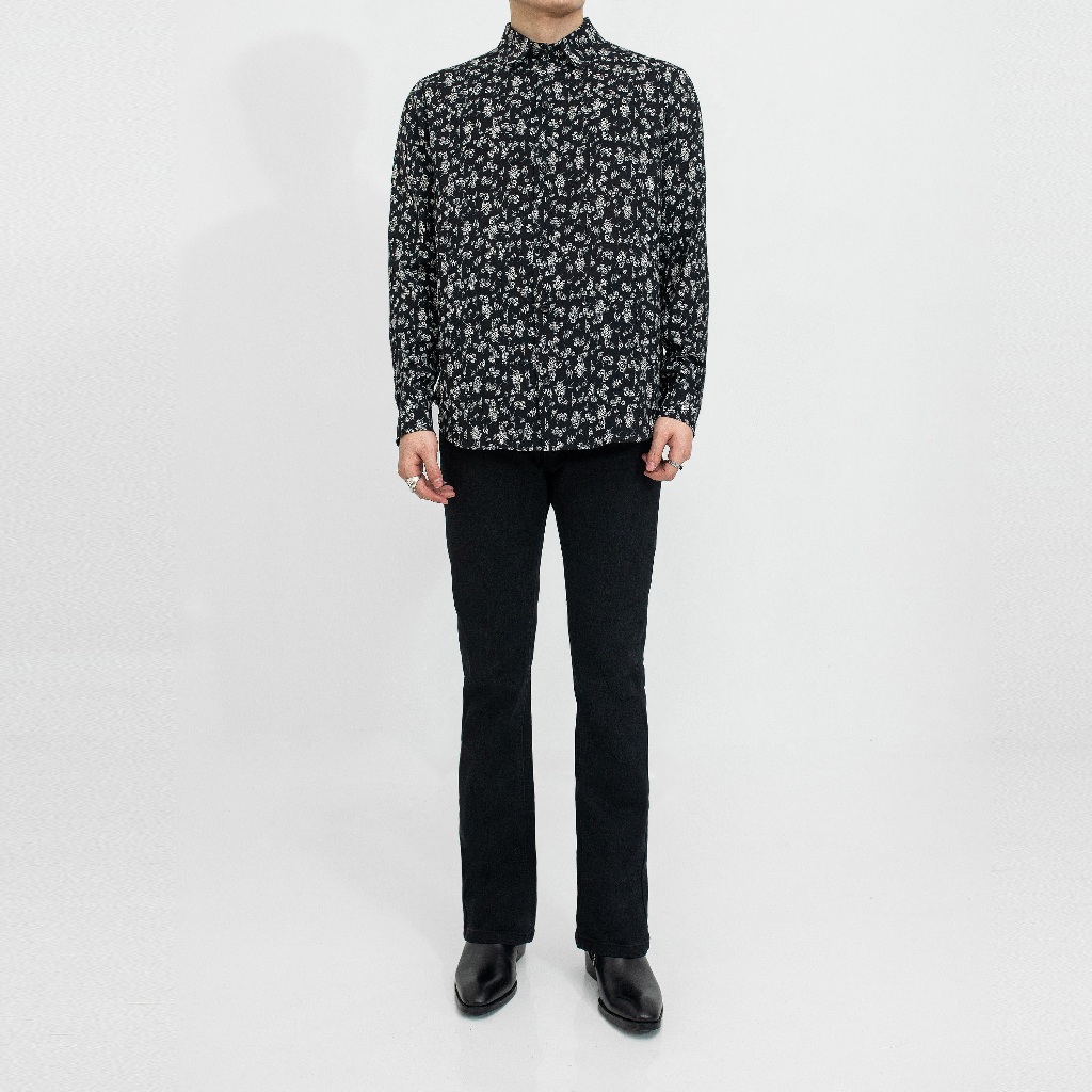 Quần Jeans Nam Ống Loe Co Dãn LA CIAN Flare Jeans BLACK