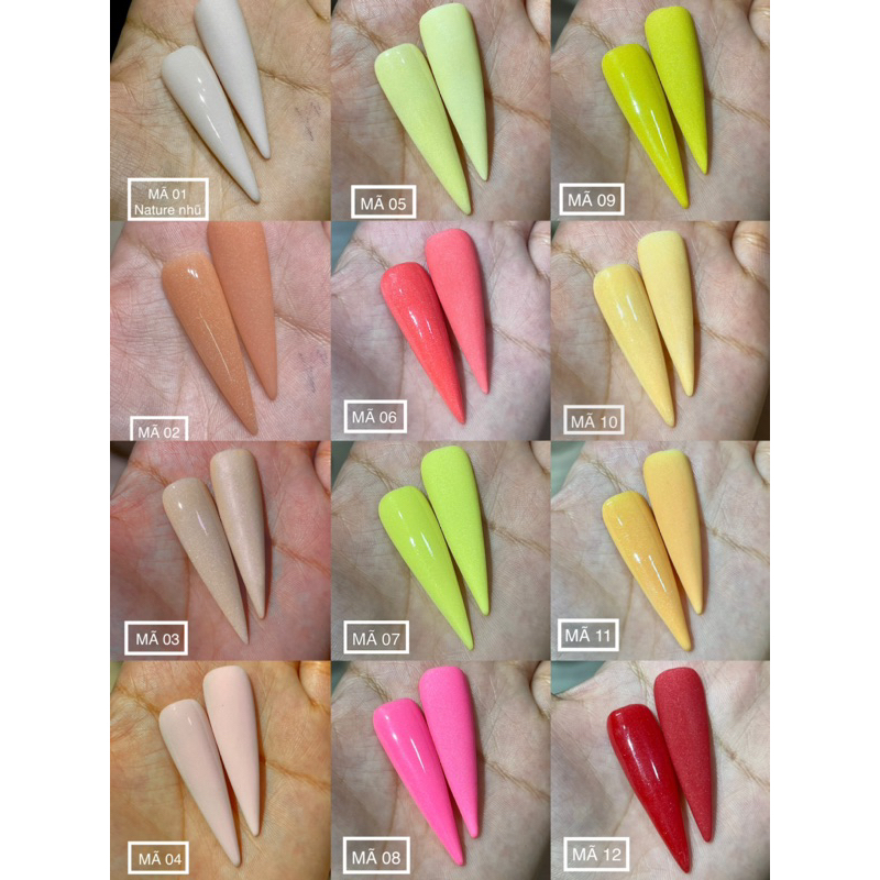 Bột Mỹ 5in1 có nhũ đắp móng, ombre, bột nhúng, nắn hoa…vv