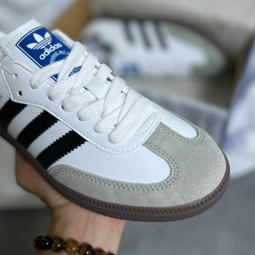 Giày Adidas Samba White Black - Giày Thể Thao Adidas Nam Nữ 3 Sọc Màu Trắng Đen Cao Cấp Cực Êm Chân Full Box Bill