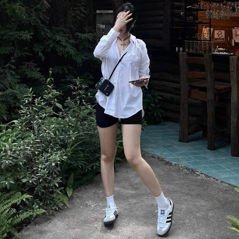 Giày Adidas Samba White Black - Giày Thể Thao Adidas Nam Nữ 3 Sọc Màu Trắng Đen Cao Cấp Cực Êm Chân Full Box Bill