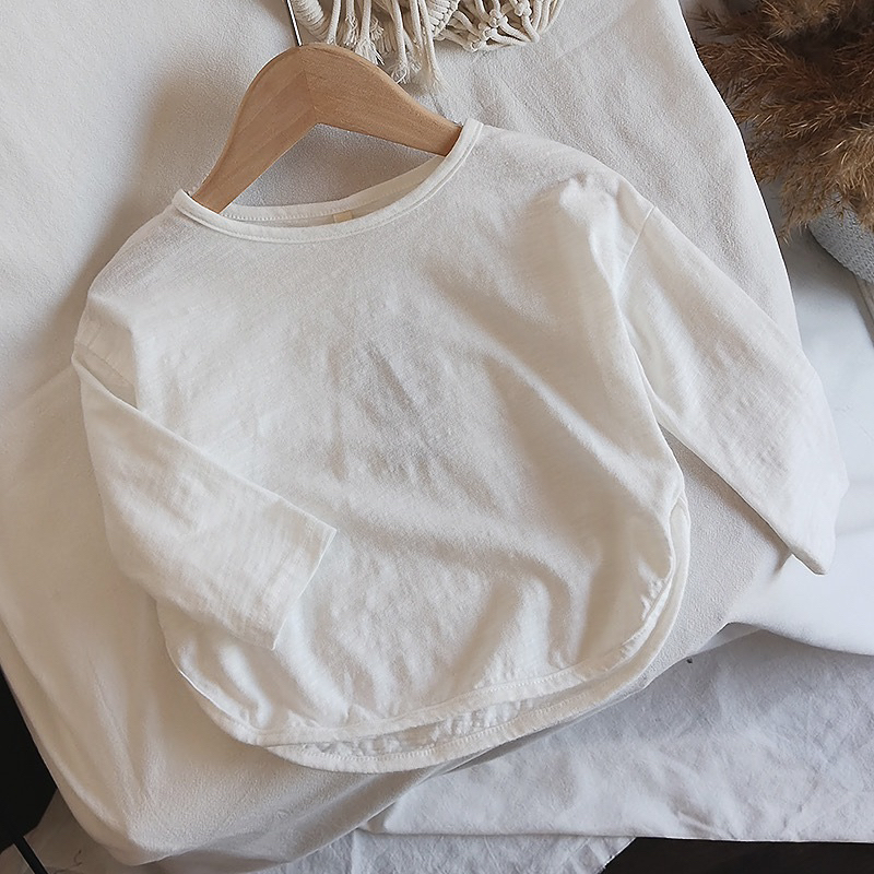 Áo dài tay kiểu dáng Hàn Quốc mặc mùa thu đông chất Cotton XƯỢC cho bé từ 8-22kg