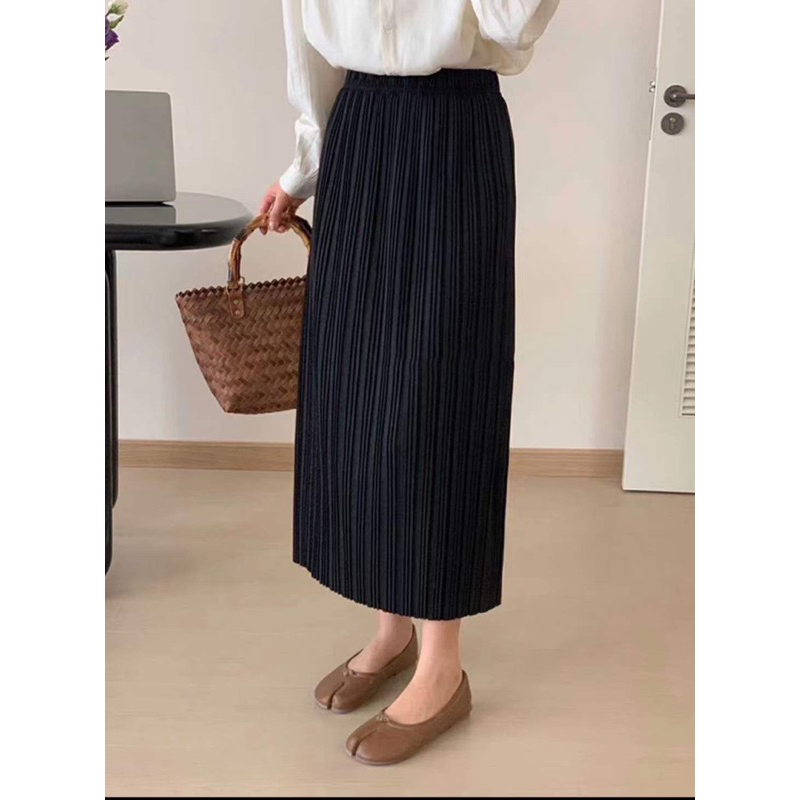 Chân váy dạ ly nhí dáng chữ A new 2023 hàng quảng Châu