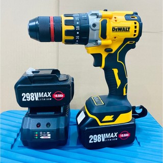 Máy khoan pin không chổi than 298V loại 3 chức năng / Chuyên khoan bê tông, khoan tường, khoan sắt, khoan gỗ