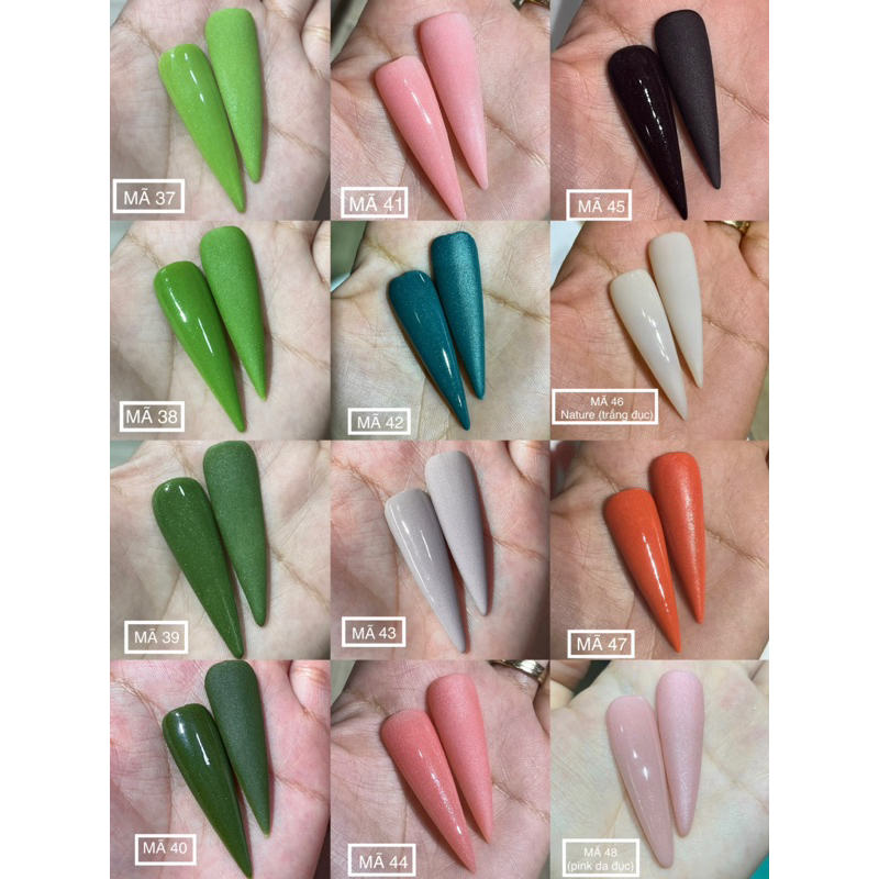 Bột Mỹ 5in1 có nhũ đắp móng, ombre, bột nhúng, nắn hoa…vv