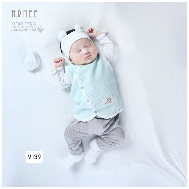 Áo gile cài chéo trần bông