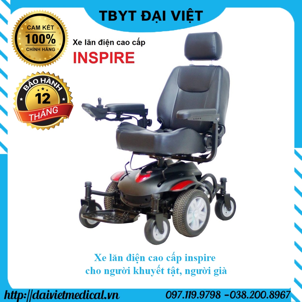 Xe lăn điện cao cấp inspire cho người khuyết tật, người già