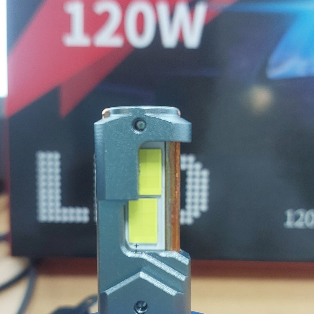 Pha led MJ80 Công suất 120w 1 bóng, 24 Chip led chân H4 lắp ô tô, xe máy.