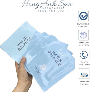 1 hộp 10 miếng Mặt nạ giảm đỏ phục hồi sau lăn phi kim water balance LINDSAY