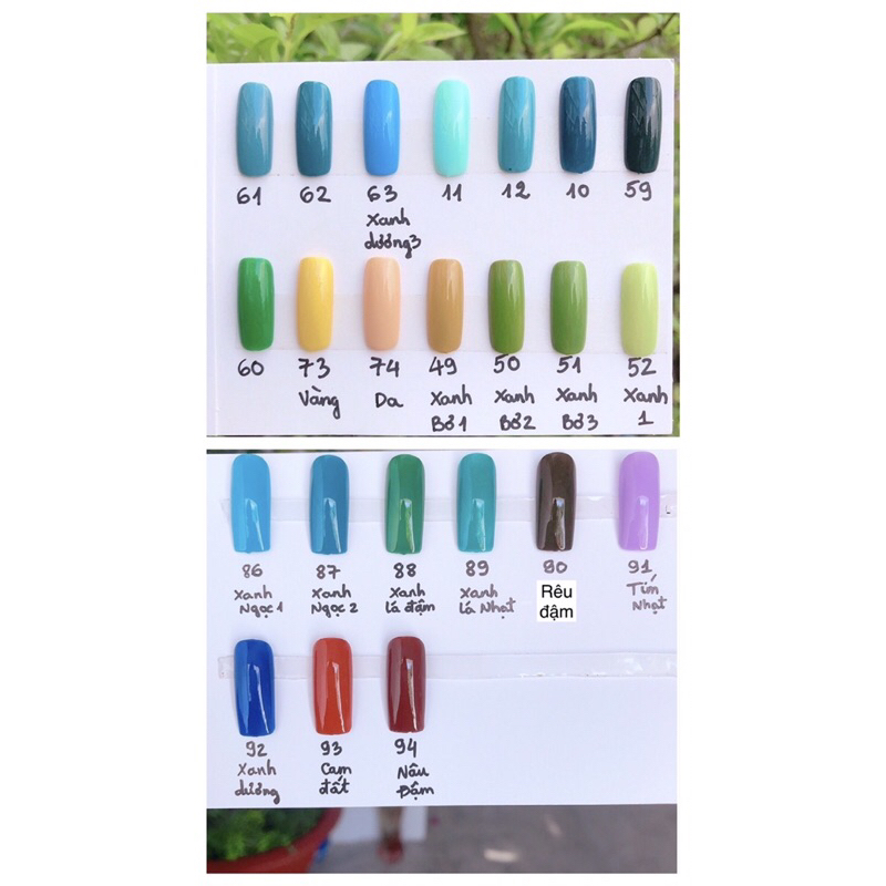 Nailbox Chân Sơn Trơn Màu Trắng Kem, Trắng Sữa, Trắng Tinh,..và Nhiều màu