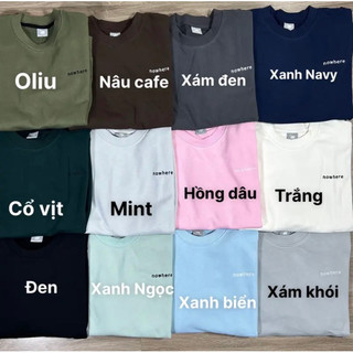 Áo Nỉ Sweater + Quần Short Basic NOWHERE [ COMBO MÙA THU NĂNG ĐỘNG]