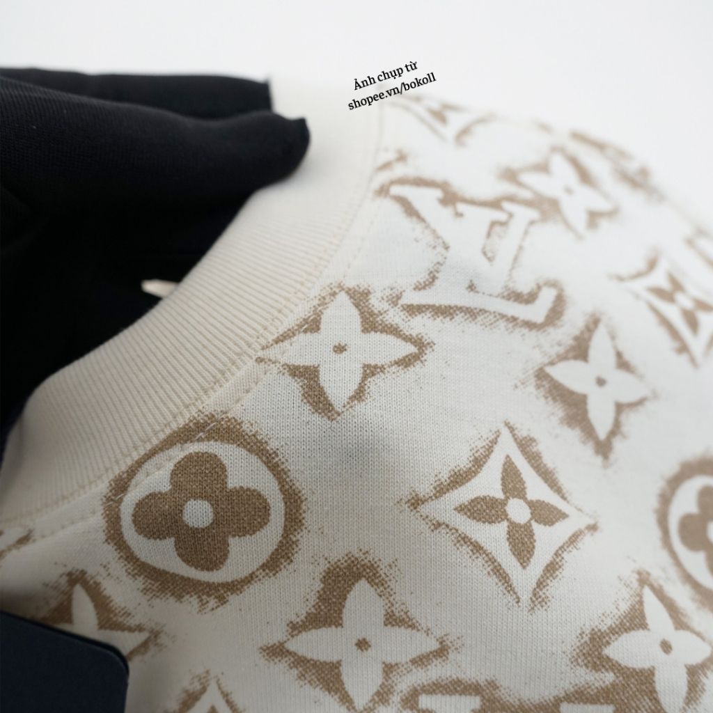 Áo thun L.V sand monogram nam nữ phong cách đường phố hàng QC cao cấp