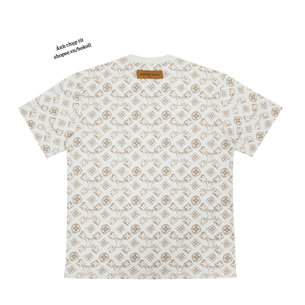 Áo thun L.V sand monogram nam nữ phong cách đường phố hàng QC cao cấp