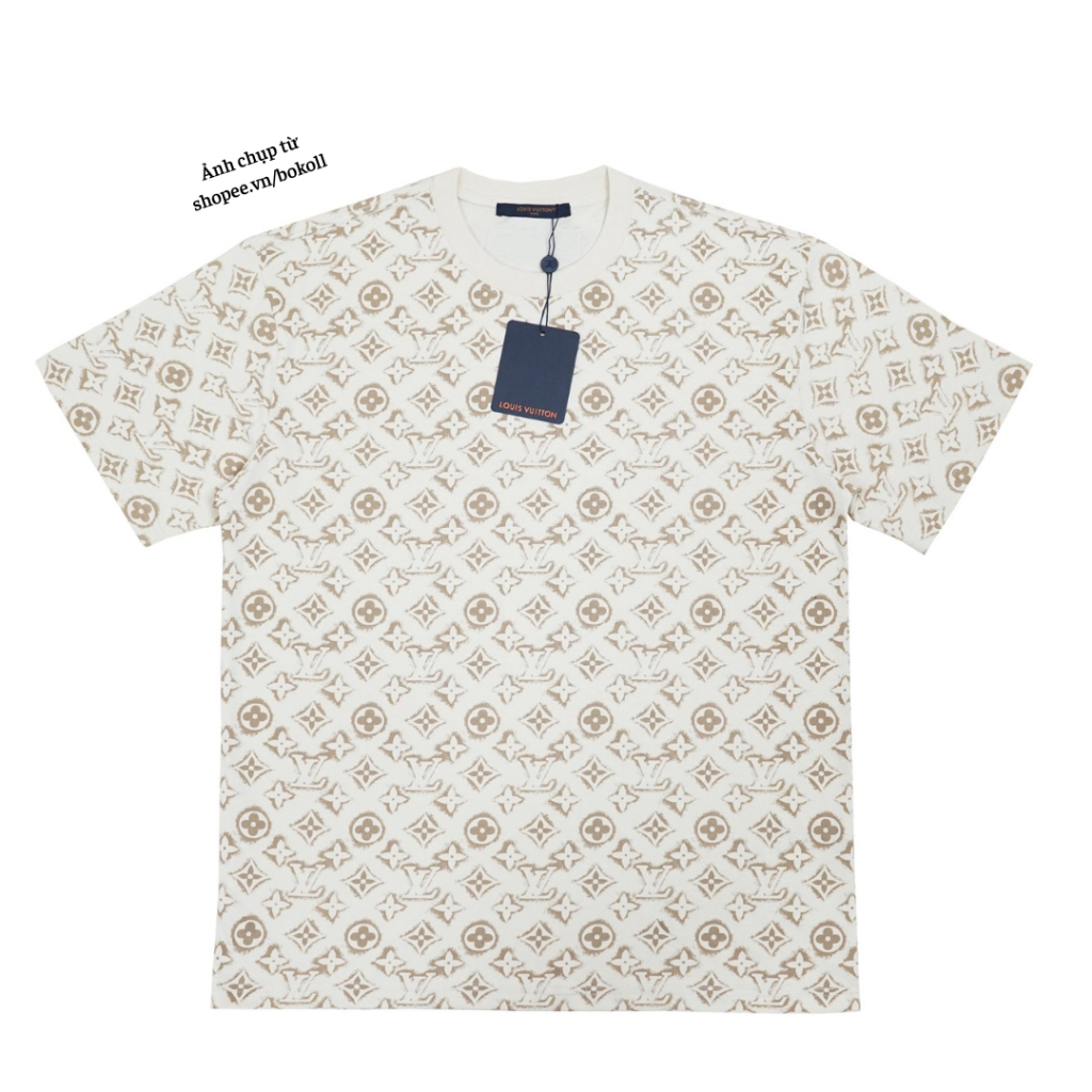 Áo thun L.V sand monogram nam nữ phong cách đường phố hàng QC cao cấp