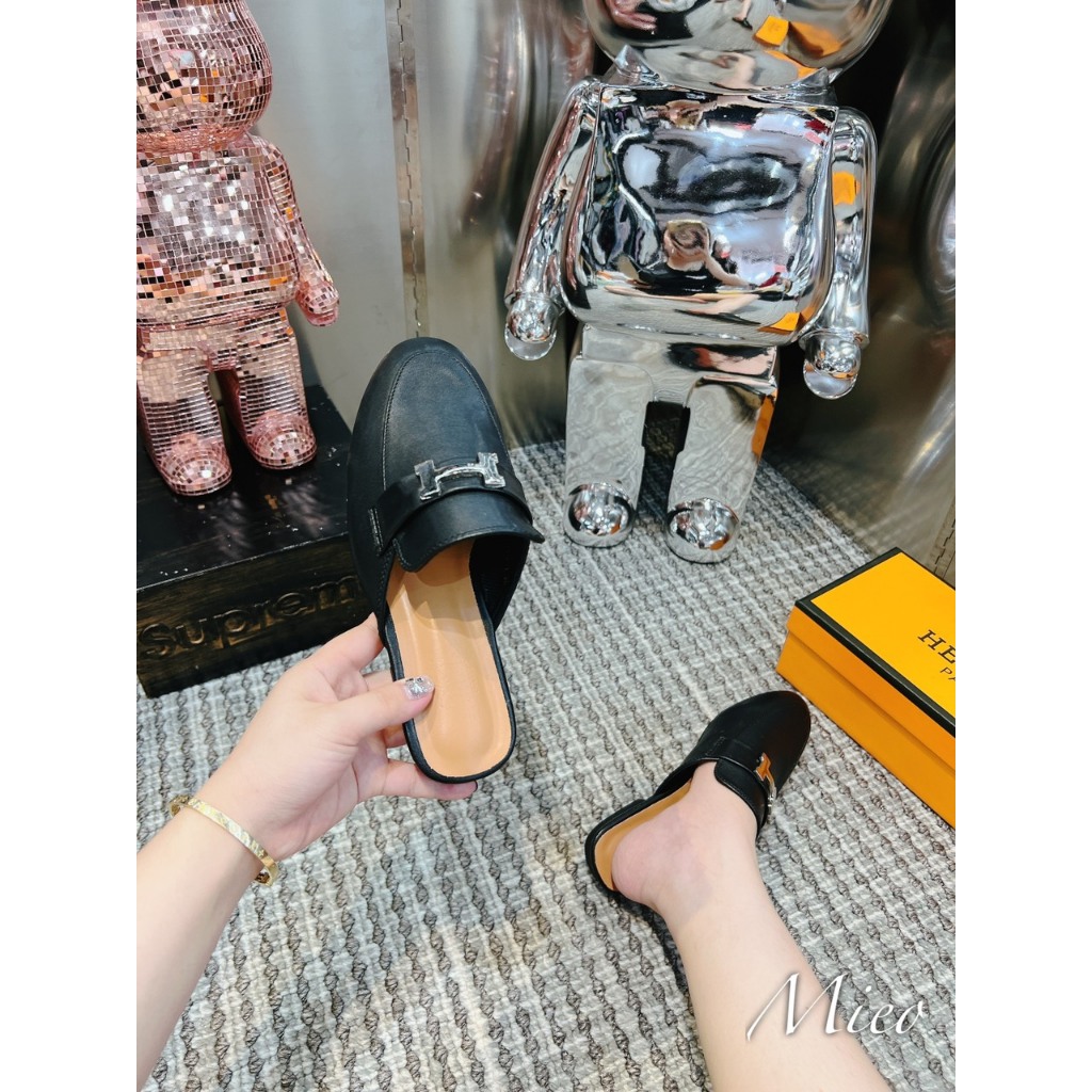 SỤC HERME TAG BẠC DA LÌ