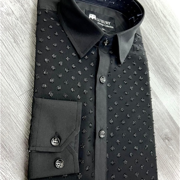 Sơ Mi Nam Thiết Kế Vải Lụa Hàn Trơn Mịn Không Nhăn Không Phai Không Xù