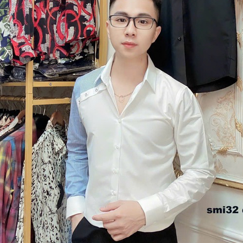 Sơ Mi Nam Phôi Tay Vài Hàn Không Nhăn Không Phai Không Xù
