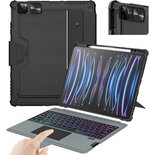 Bao da kèm bàn phím cho ipad pro 11 & ipad pro 12.9 inch 2018/2020/2021/2022 & ipad air 5/4 nillkin keyboard có đèn nền