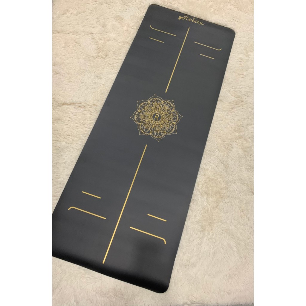 Thảm tập yoga Cao su PU định tuyến Relax