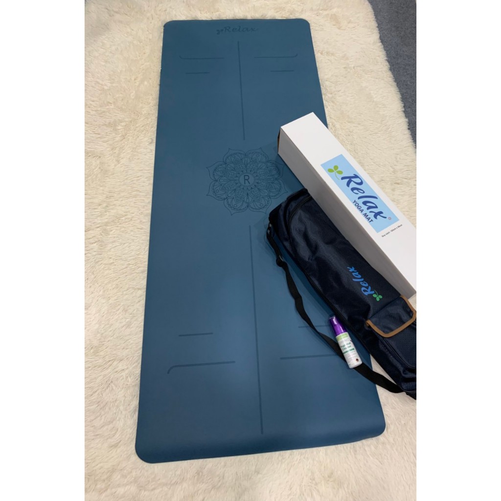 Thảm tập yoga Cao su PU định tuyến Relax