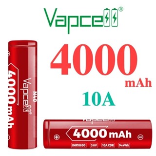 Pin sạc Vapcell N40 4000mah, xả 10a, pin 18650 dl cao nhất hiện tại