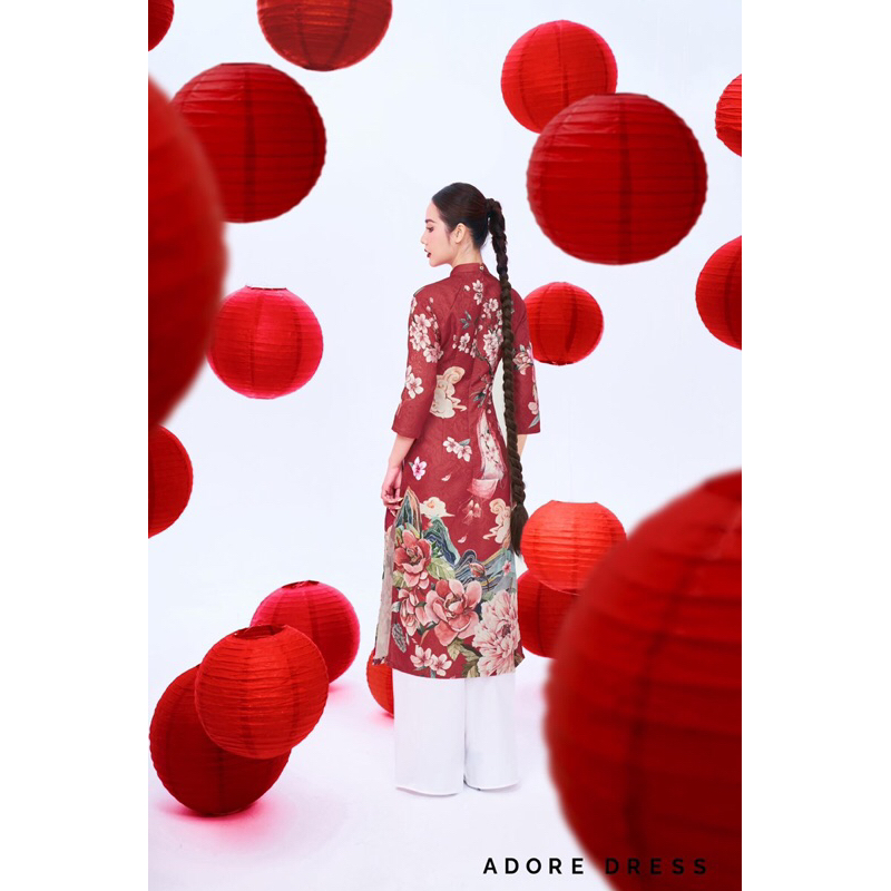 Áo dài adore size L newtag