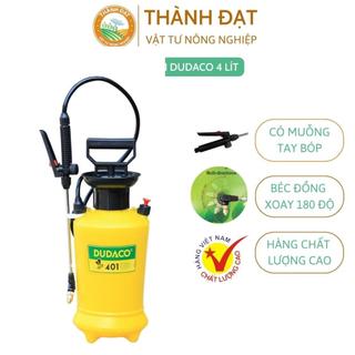 Bình tưới cây, bình tưới cây phun sương DUDACO 4L bơm tay tưới hoa cây cảnh