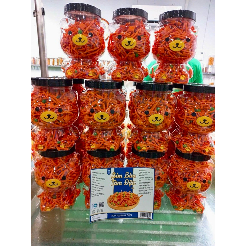 500G Bánh Gấu / Bim Bim Bánh Tăm Que Cọng / Kẹo Bông Gòn  Đồ Ăn Vặt Snack