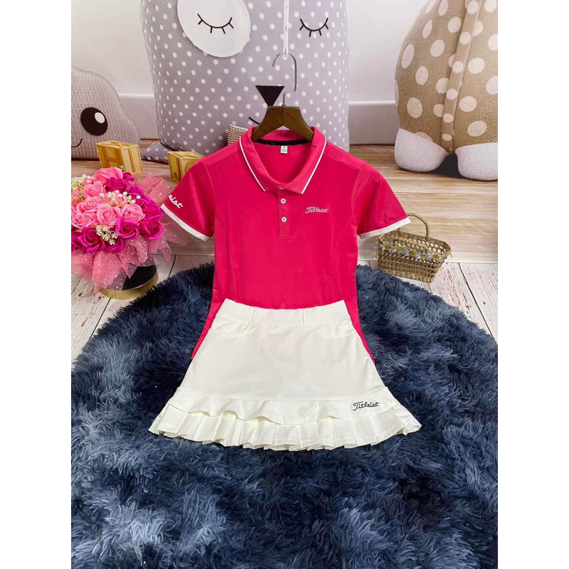 Sét thể thao golf, tennis, cầu lông nữ xinh quá ạ, chất thun co giãn