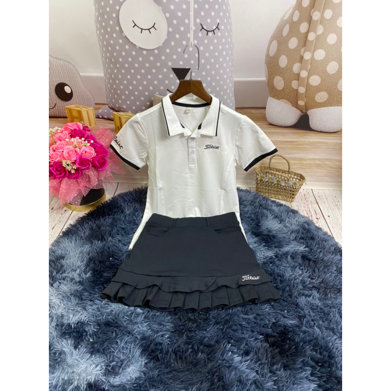 Sét thể thao golf, tennis, cầu lông nữ xinh quá ạ, chất thun co giãn