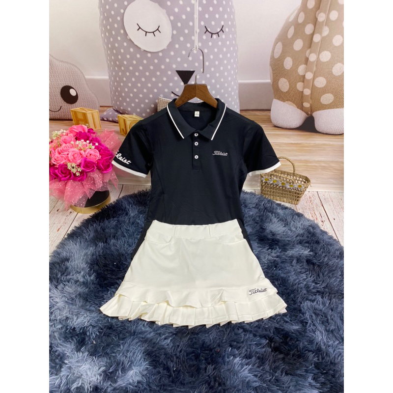 Sét thể thao golf, tennis, cầu lông nữ xinh quá ạ, chất thun co giãn