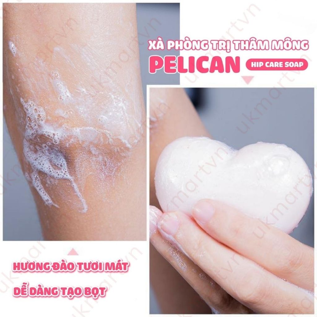 Xà Phòng Giảm Thâm Mông Và Làm Sạch Cơ Thể Pelican Hip Care Soap 80g