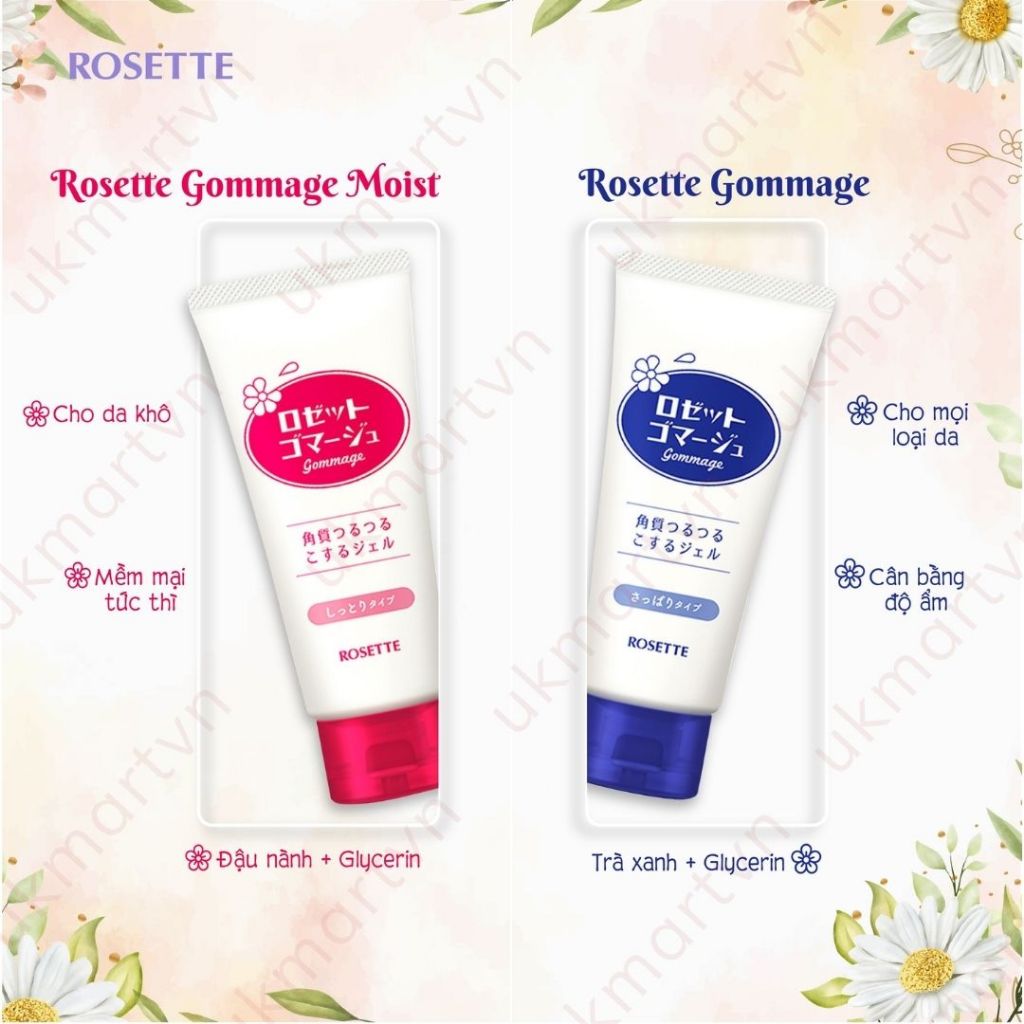 Tẩy Tế Bào Chết Rosette Gommage Nhật Bản 120g