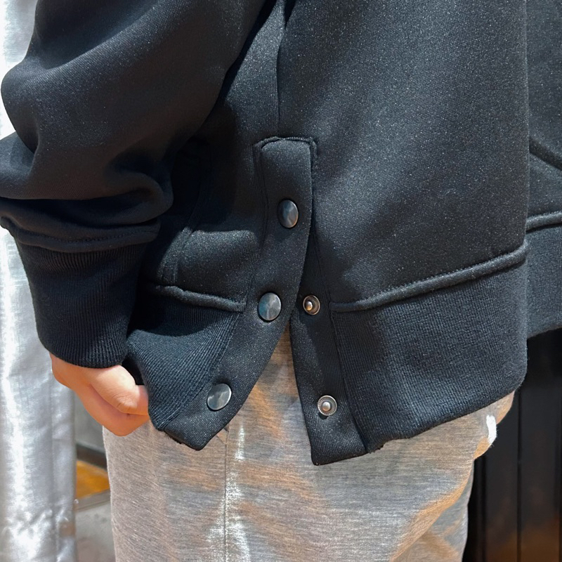 Áo hoodie unisex acid button đen khói Local brand - áo nỉ hoodie unisex form rộng trẻ trung