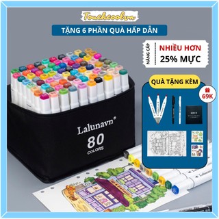 Bút màu Marker Lalunavn Touch Cool họa cụ tô màu dạ vẽ tranh anime Bộ 30/60/80 -B66