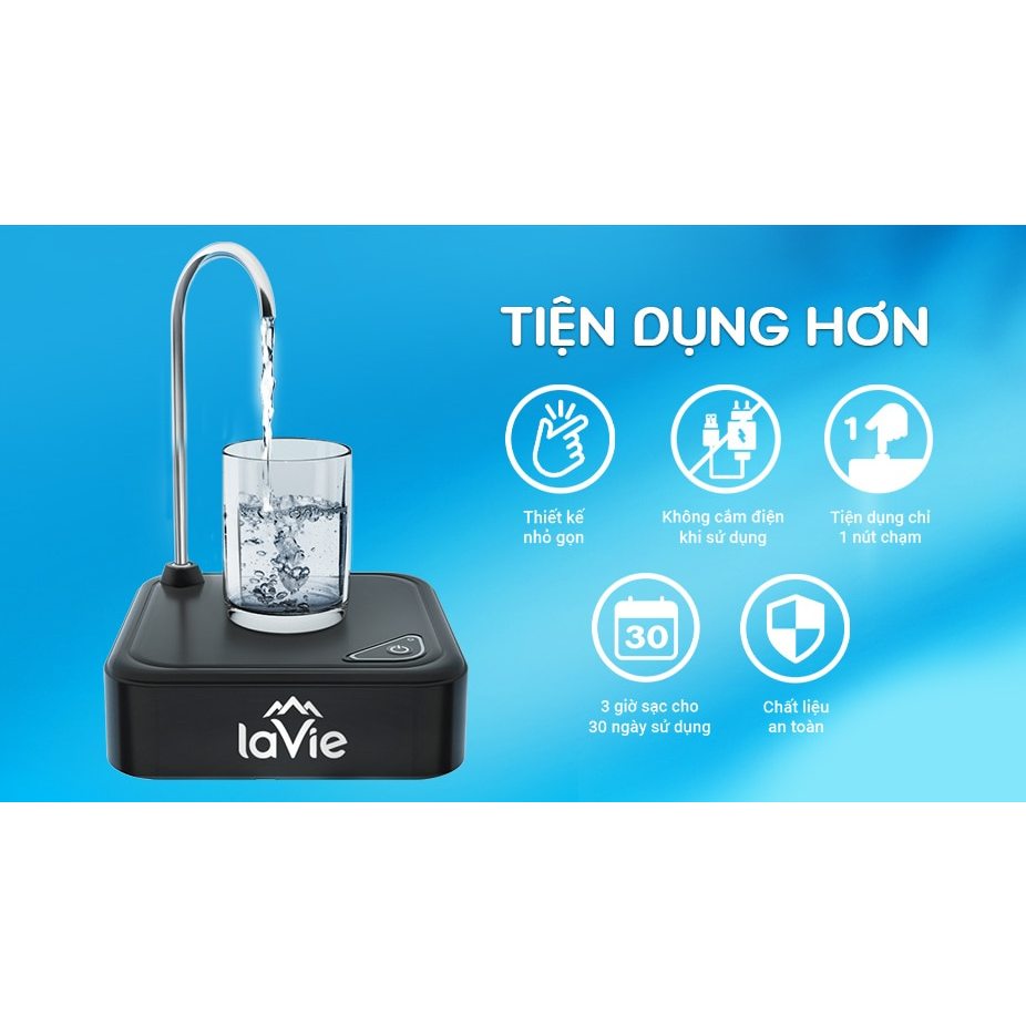 Máy hút nước tự động bình Lavie 19l Black Advance/White Pro