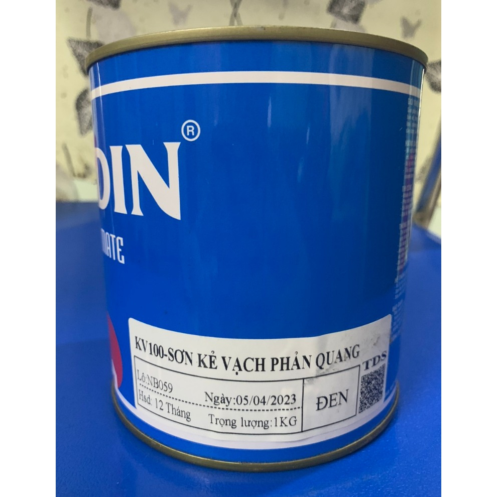 SƠN KẺ VẠCH PHẢN QUANG CADIN KV100  - MÀU ĐEN,ĐỎ,TRẮNG,VÀNG