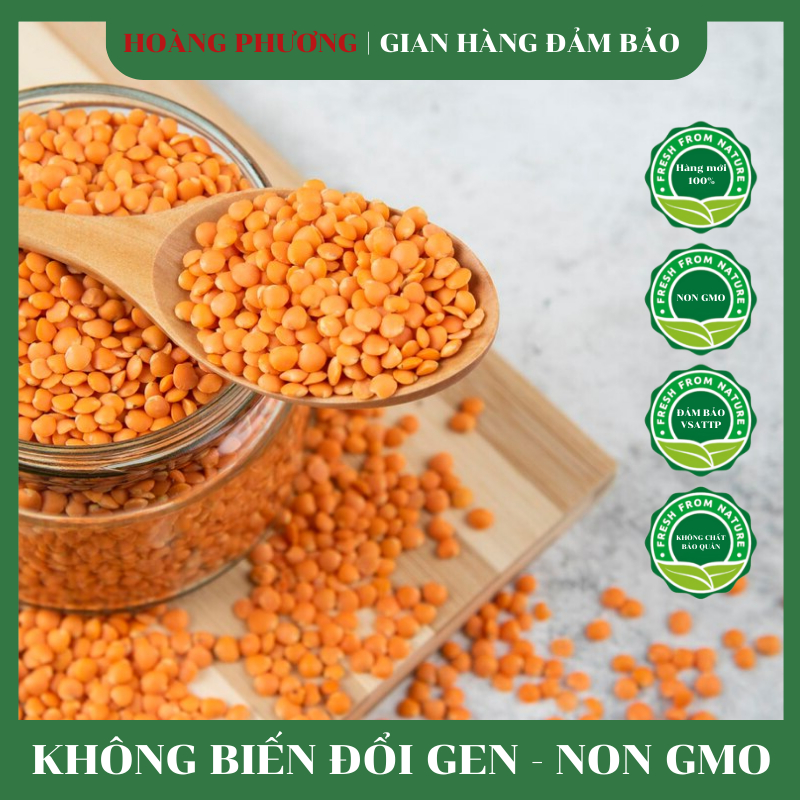 Đậu Lăng Đỏ Hữu Cơ 500G Canada Không Biến Đổi Gen Hạt Dinh Dưỡng Hoàng Phương