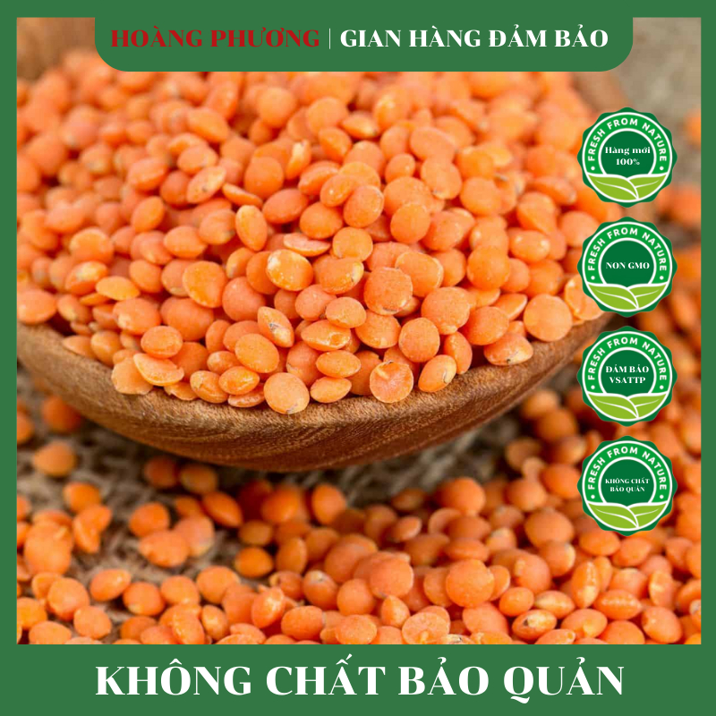 Đậu Lăng Đỏ Hữu Cơ 500G Canada Không Biến Đổi Gen Hạt Dinh Dưỡng Hoàng Phương