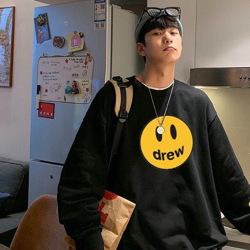 Áo Sweater unisex nam nữ In Hình MẶT CƯỜI DREW