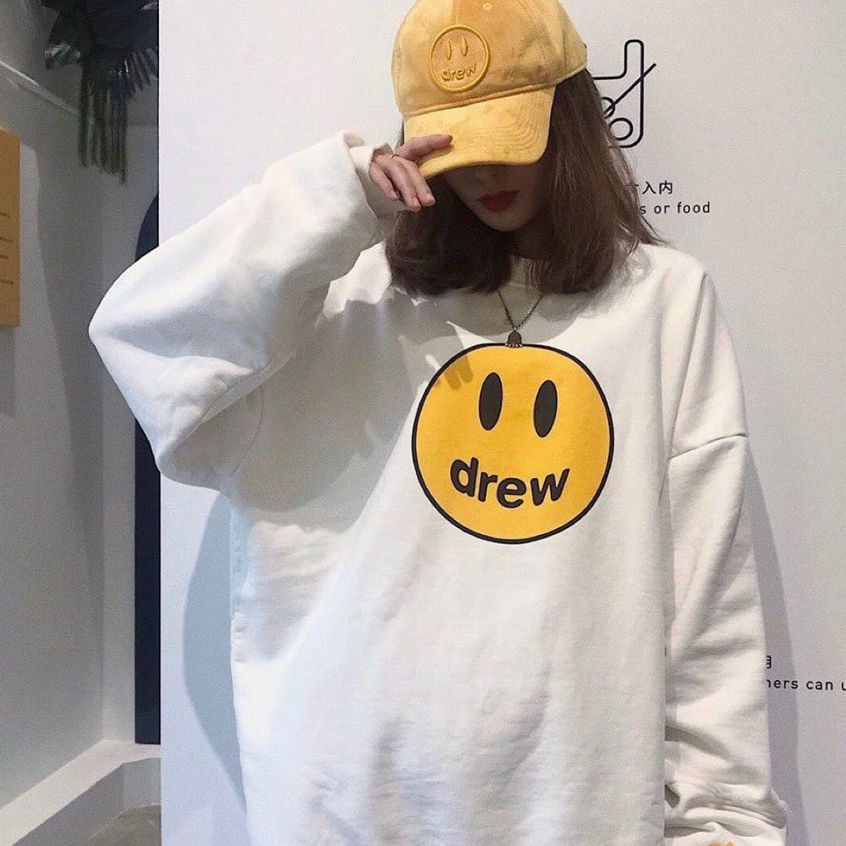 Áo Sweater unisex nam nữ In Hình MẶT CƯỜI DREW