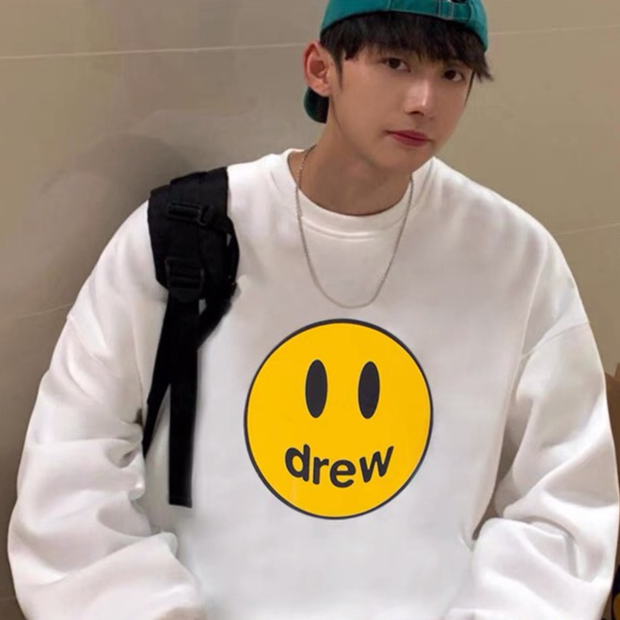 Áo Sweater unisex nam nữ In Hình MẶT CƯỜI DREW
