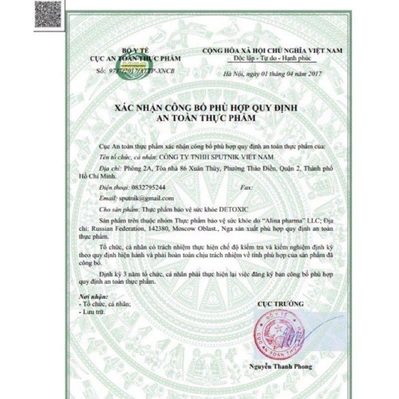 Detoxic duyệt ký sinh trùng 20 viên