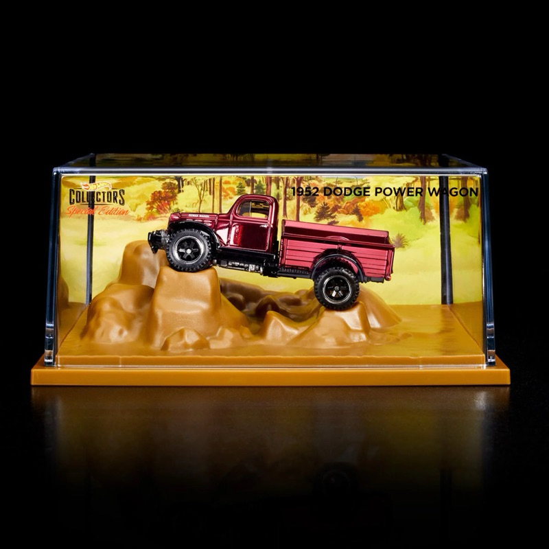 Xe mô hình Hot Wheels RLC 1952 Dodge Power Wagon Red