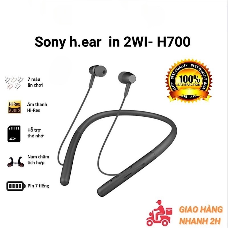 Tai Nghe Bluetooth Sony H700 / Tai Nghe Không Dây Sony Chống Nước IPX7 Pin Trâu Âm Bass Cực Đỉnh - Racadoy