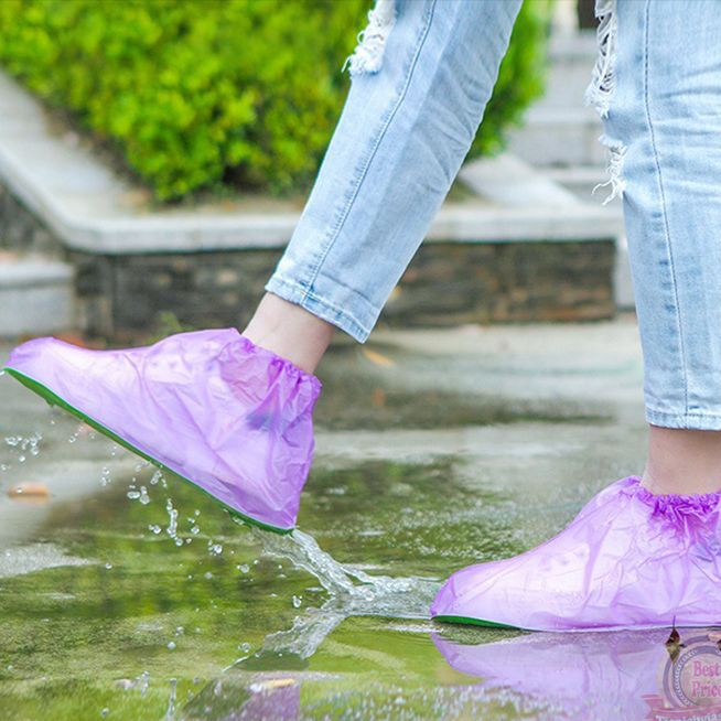 Ủng bọc giày đi mưa thitruongsihn nhựa chống thấm nước trong suốt thấp cổ bảo vệ giày lười da thể thao cho nam nữ
